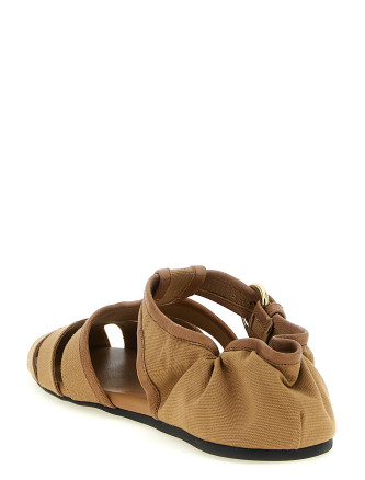 Плоские сандалии MIU 'Ruches' (5E635FF0053ZMTF0JRS) #