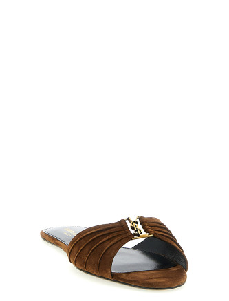 Шлепанцы SAINT LAURENT 'Babylone' (86965827D002319) #