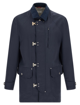 Повседневная куртка BRUNELLO CUCINELLI Techno cotton jacket