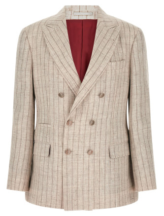Блейзер BRUNELLO CUCINELLI Pinstripe twill blazer