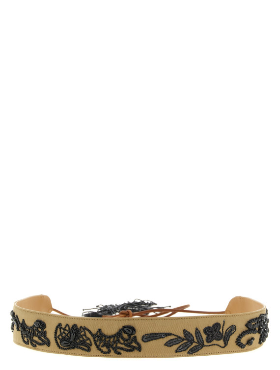 Ремень DRIES VAN NOTEN Beads embroidery belt (2610114113103102) #1