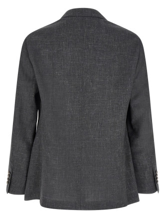 Блейзер BRUNELLO CUCINELLI Blazer Flamed Canvas Blazer (MZ4047BTD2C003) #