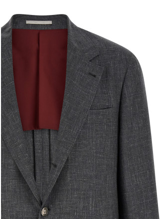 Блейзер BRUNELLO CUCINELLI Blazer Flamed Canvas Blazer (MZ4047BTD2C003) #