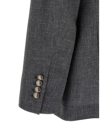 Блейзер BRUNELLO CUCINELLI Blazer Flamed Canvas Blazer (MZ4047BTD2C003) #
