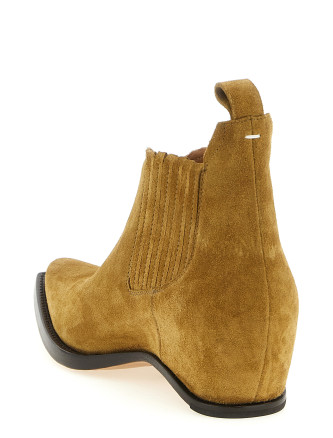 Texan boots MAISON MARGIELA 'Western Chelsea Heel-Less' (S97WU0080P7678T2285) #