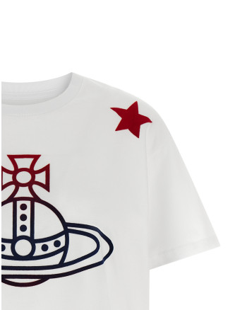 Футболка VIVIENNE WESTWOOD 'Orb and Stars Classic' (3G010056J00B9A401) #