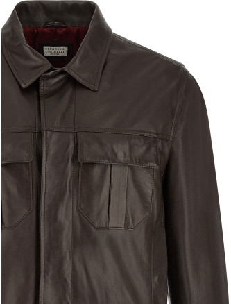 Кожаная куртка BRUNELLO CUCINELLI Jacket (MPGBR2068CQV27) #