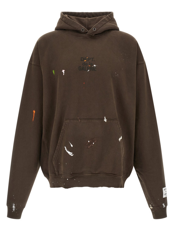 Толстовка GALLERY DEPT. 'French Logo Painted' (OUT022SEPIA) #1