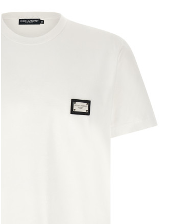 Футболка DOLCE & GABBANA Logo plate T-shirt (G8PT1TG7P1BW0800) #