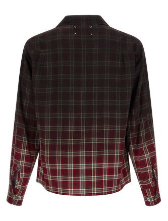 Рубашка, блузка MAISON MARGIELA Check shirt with gradient effect (S50DT0069M35692001F) #