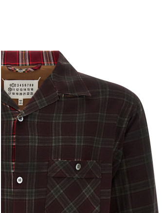 Рубашка, блузка MAISON MARGIELA Check shirt with gradient effect (S50DT0069M35692001F) #