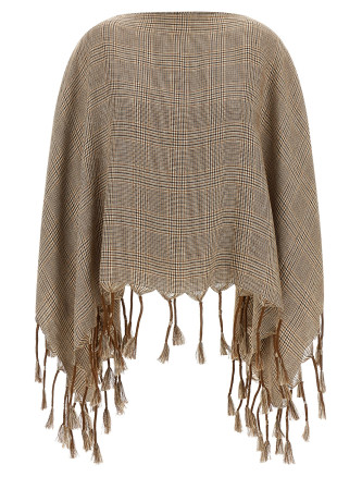 Накидка BRUNELLO CUCINELLI Linen poncho