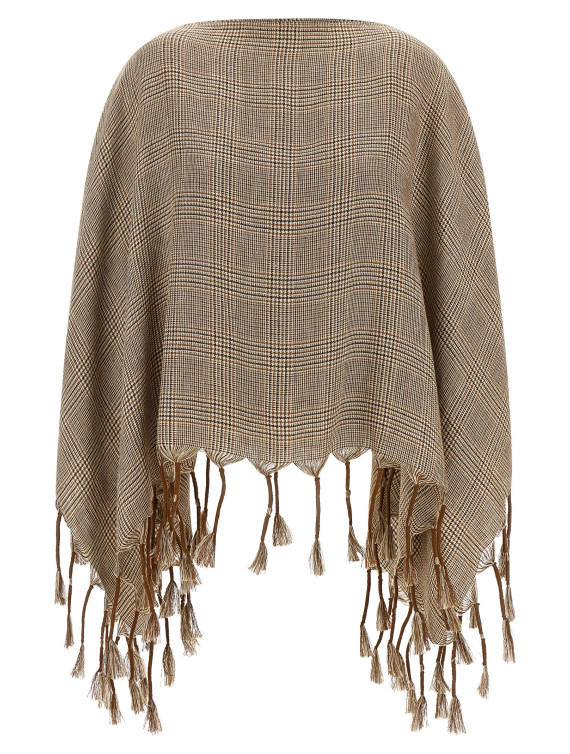 Накидка BRUNELLO CUCINELLI Linen poncho (MSCDVSP05CRQ58) #1