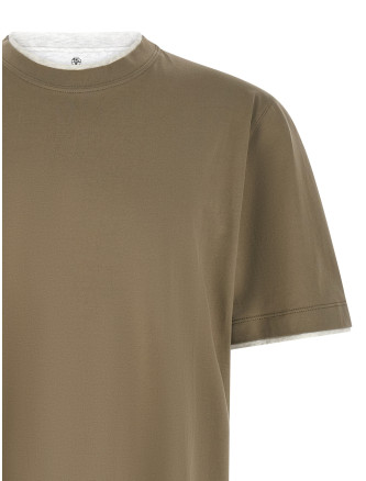 Футболка BRUNELLO CUCINELLI Double layer t-shirt (M0B137427CUX24) #