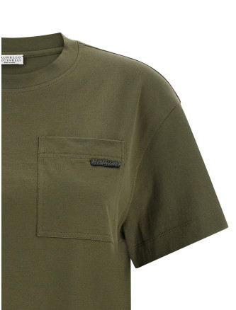 Футболка BRUNELLO CUCINELLI 'Shiny Tab' (M0T81EC710C9253) #