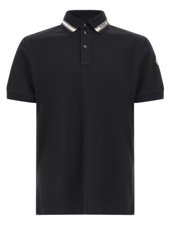 Поло MONCLER Jacquard logo polo shirt