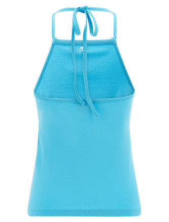 Повседневный топ COURREGES Logo embroidery tank top (226JDE169JS02037027) #