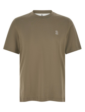 Футболка BRUNELLO CUCINELLI Logo print T-shirt