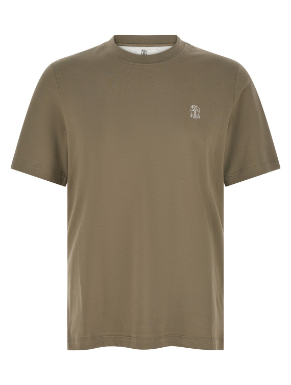 Футболка BRUNELLO CUCINELLI Logo print T-shirt (M0B138440CTK16) #1