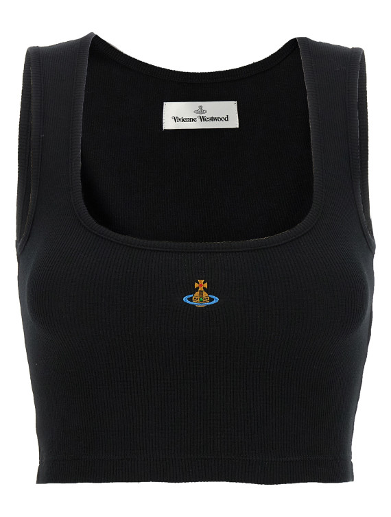 Повседневный топ VIVIENNE WESTWOOD 'Cropped Rib' (1G010011J009CN401) #1