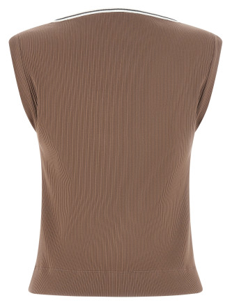 Повседневный топ BRUNELLO CUCINELLI 'Shiny Trim' (MG902DO302CMA46) #