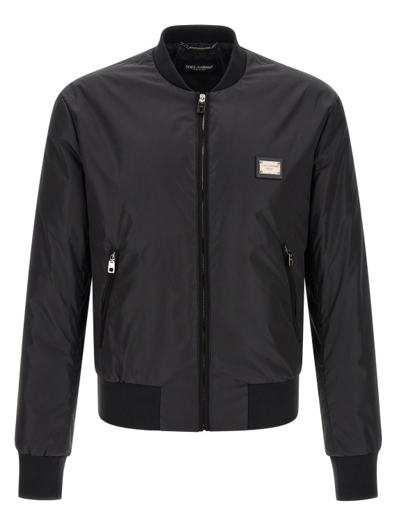 Куртка-бомбер DOLCE & GABBANA Logo plaque bomber jacket (G9ABPTG7P1EN0000) #1