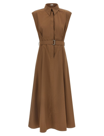 Миди BRUNELLO CUCINELLI Chemisier dress