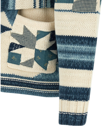 Свитер, кардиган POLO RALPH LAUREN Patchwork cardigan (710A12800001) #