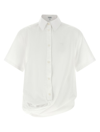 Рубашка, блузка LOEWE Asymmetrical cut shirt