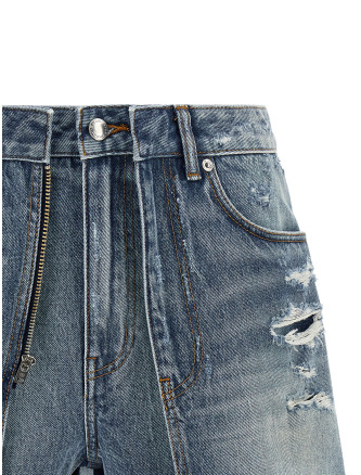 Бермуды, шорты ALEXANDER WANG Double layer denim skort (4DC2265153427D) #