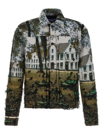 Повседневная куртка JUNYA WATANABE Jacquard square jacket