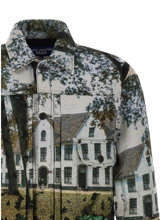 Повседневная куртка JUNYA WATANABE Jacquard square jacket (WQJ0301) #