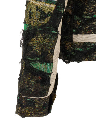 Повседневная куртка JUNYA WATANABE Jacquard square jacket (WQJ0301) #