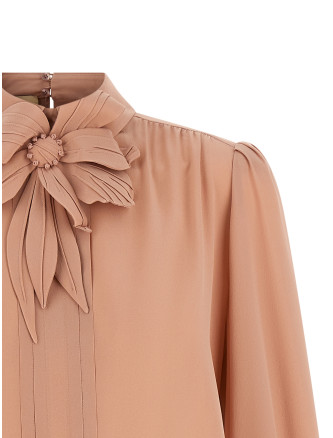 Повседневный топ VALENTINO GARAVANI Valentino Garavani crêpe top (B0AEBX021B0LZ) #