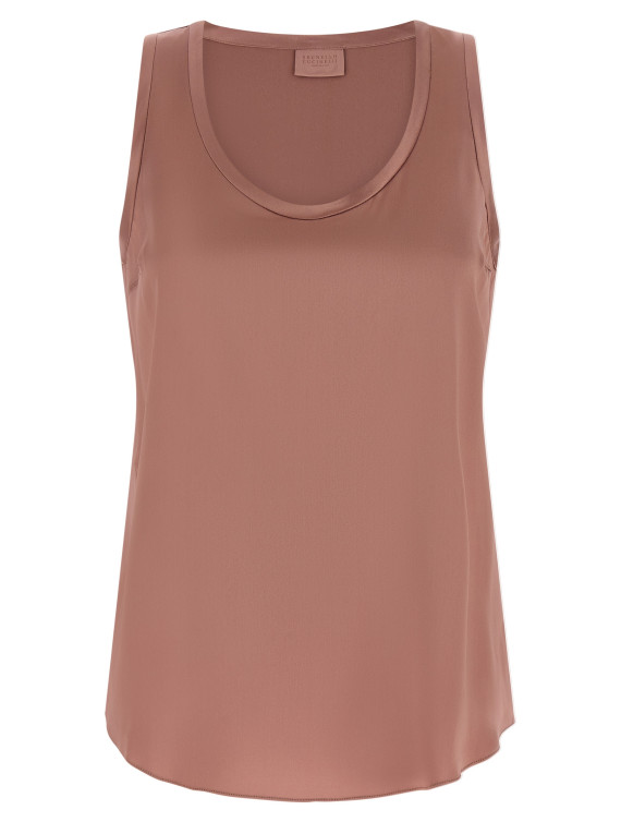 Повседневный топ BRUNELLO CUCINELLI Satin top (M0C59E0600C8691) #1
