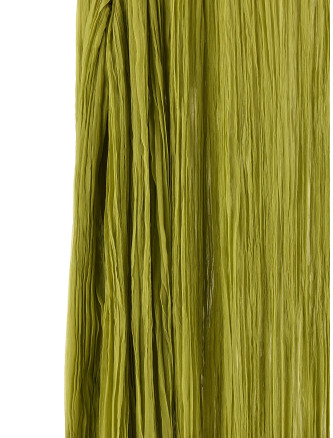 Макси FEDERICA BONIFACI 'The Pleated Dress Cape' (DR039LIME) #