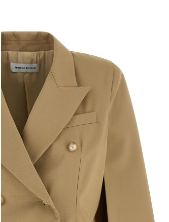 Пиджак, костюм FEDERICA BONIFACI Hood blazer (KA006BEIGE) #