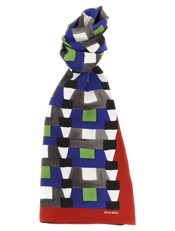 Шарф, платок MIU Medium silk scarf (5FF0652IG3F0PTA) #1