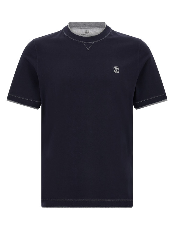 Футболка BRUNELLO CUCINELLI Double layer t-shirt (M0B137427CMJ53) #1