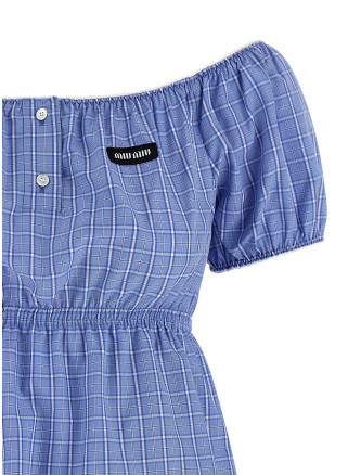 Мини MIU Check dress (MF6225SOOO183AF0076) #