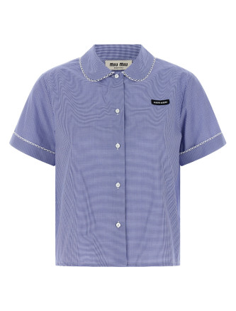 Рубашка, блузка MIU Micro vichy shirt