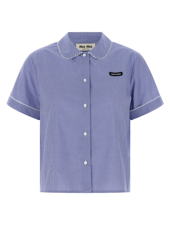 Рубашка, блузка MIU Micro vichy shirt (MK2016SOOO187GF0AZ1) #1