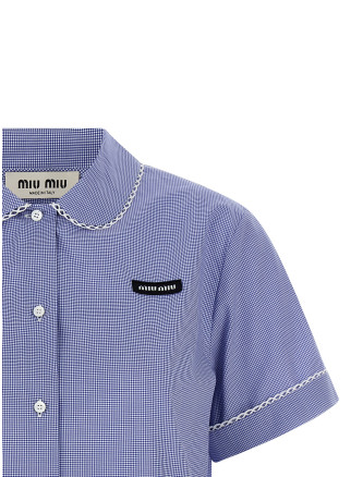 Рубашка, блузка MIU Micro vichy shirt (MK2016SOOO187GF0AZ1) #