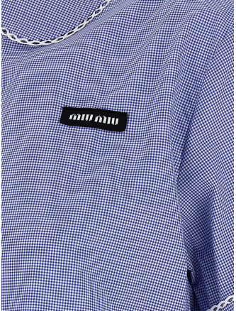 Рубашка, блузка MIU Micro vichy shirt (MK2016SOOO187GF0AZ1) #