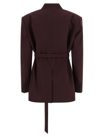 Пиджак, костюм THE ATTICO Maxi shoulder strap blazer (260WCG00090595) #