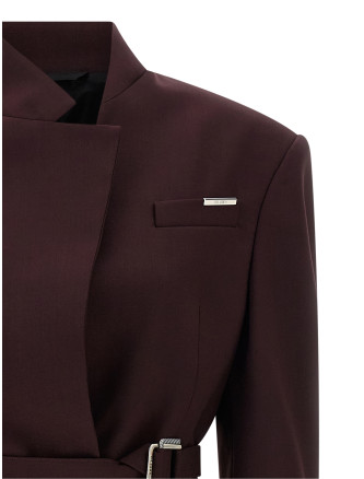 Пиджак, костюм THE ATTICO Maxi shoulder strap blazer (260WCG00090595) #