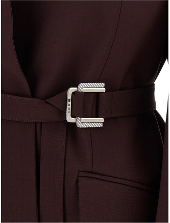 Пиджак, костюм THE ATTICO Maxi shoulder strap blazer (260WCG00090595) #