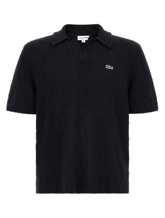 Поло LACOSTE Bouclé knitted polo shirt
