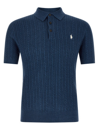 Поло POLO RALPH LAUREN Braided polo sweater