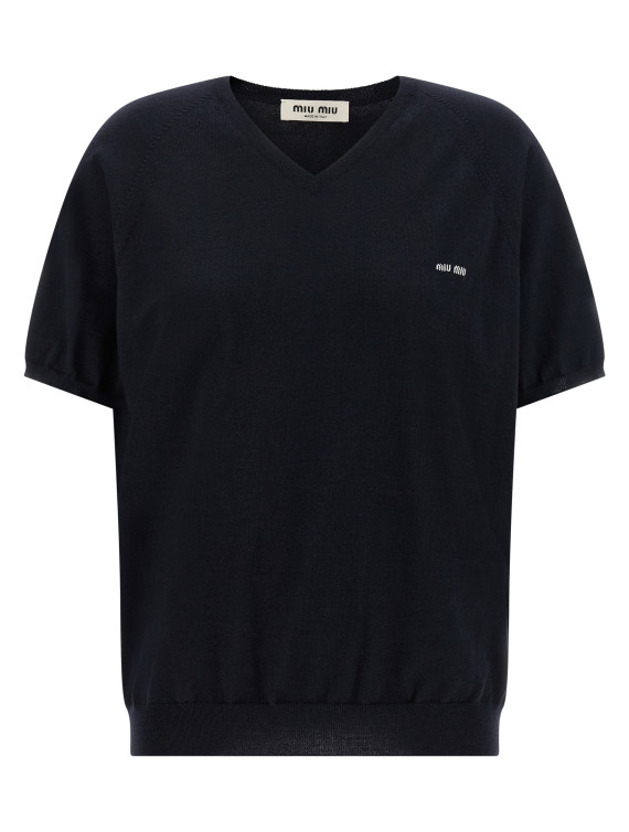 Свитер, кардиган MIU Logo intarsia sweater (MML04VSOOO16WJF0H9Q) #1